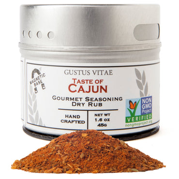 Gustus Vitae, Tempero Gourmet, Sabor Cajun, 45 g (1,6 oz)