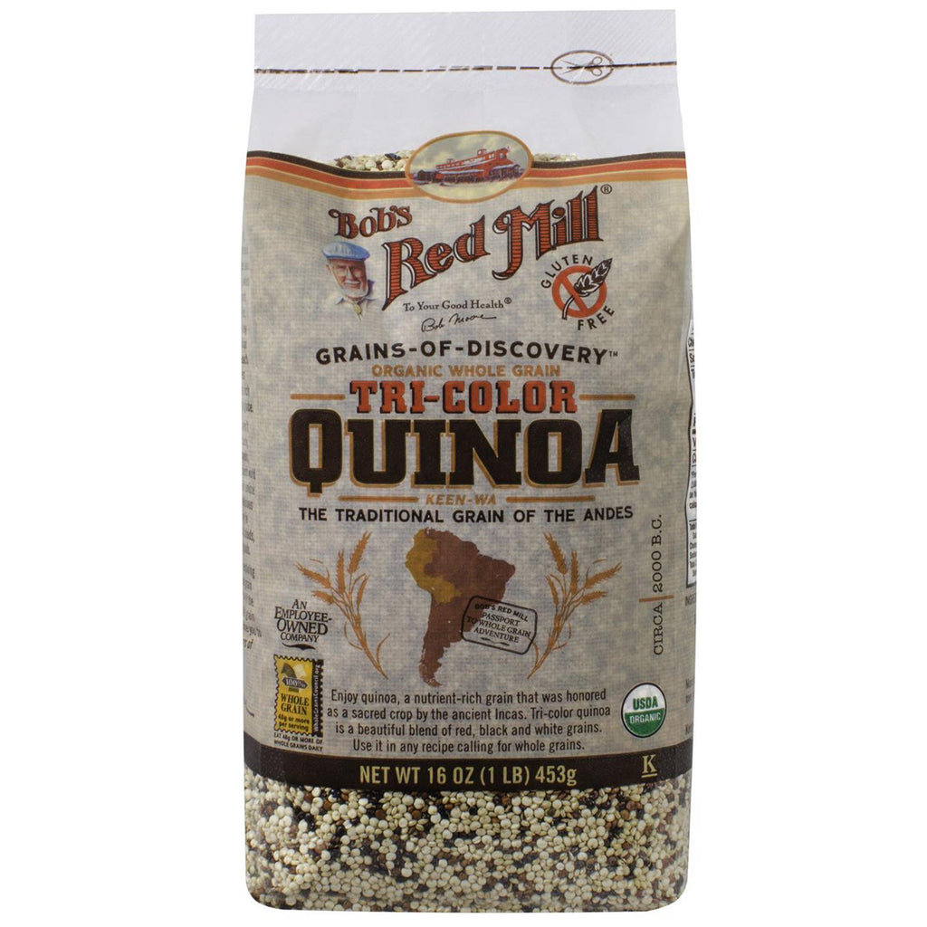 Bob's Red Mill, fuldkorns tri-farvet Quinoa, 16 oz (453 g)