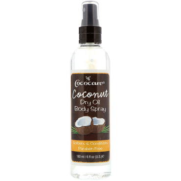 Cococare, Cococare, spray corporal de óleo seco de coco, 180 ml (6 fl oz)