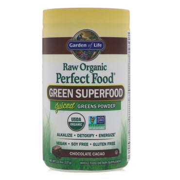 Garden of Life, Raw  Perfect Food, Green Super Food, Chocolate Cacao, 10 oz (285 g)