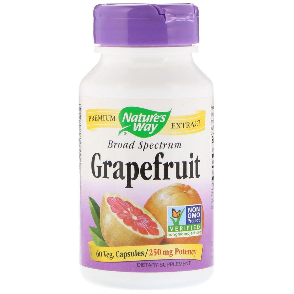 Nature's Way, Grapefrukt, 250 mg, 60 Veg-kapsler