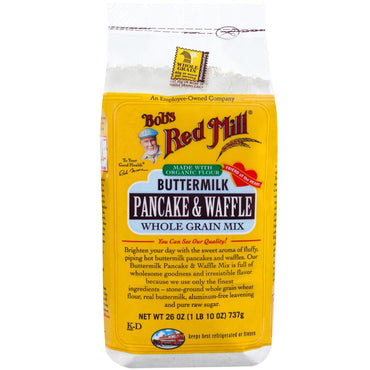 Bob's Red Mill, Buttermilk Pancake & Waffle, Whole Grain Mix, 26 oz (737 g)