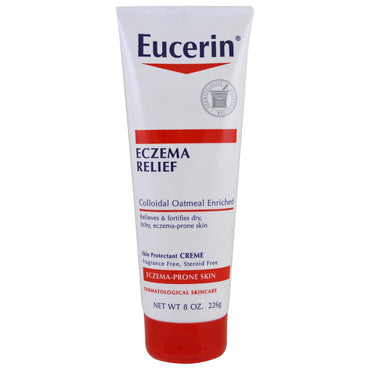 Eucerin, 湿疹緩和ボディクリーム、湿疹ができやすい肌、無香料、8.0 oz (226 g)