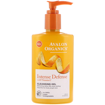 Avalon s, Intense Defense med C-vitamin, Cleansing Gel, 8,5 fl oz (251 ml)