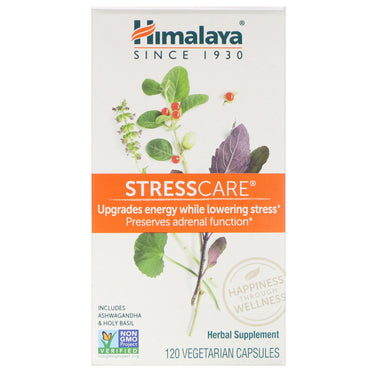 Himalaya, stresscare, 120 כמוסות צמחוניות