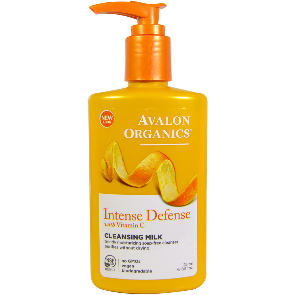 Avalon s, Défense Intense, Avec Vitamine C, Lait Nettoyant, 8,5 fl oz (251 ml)