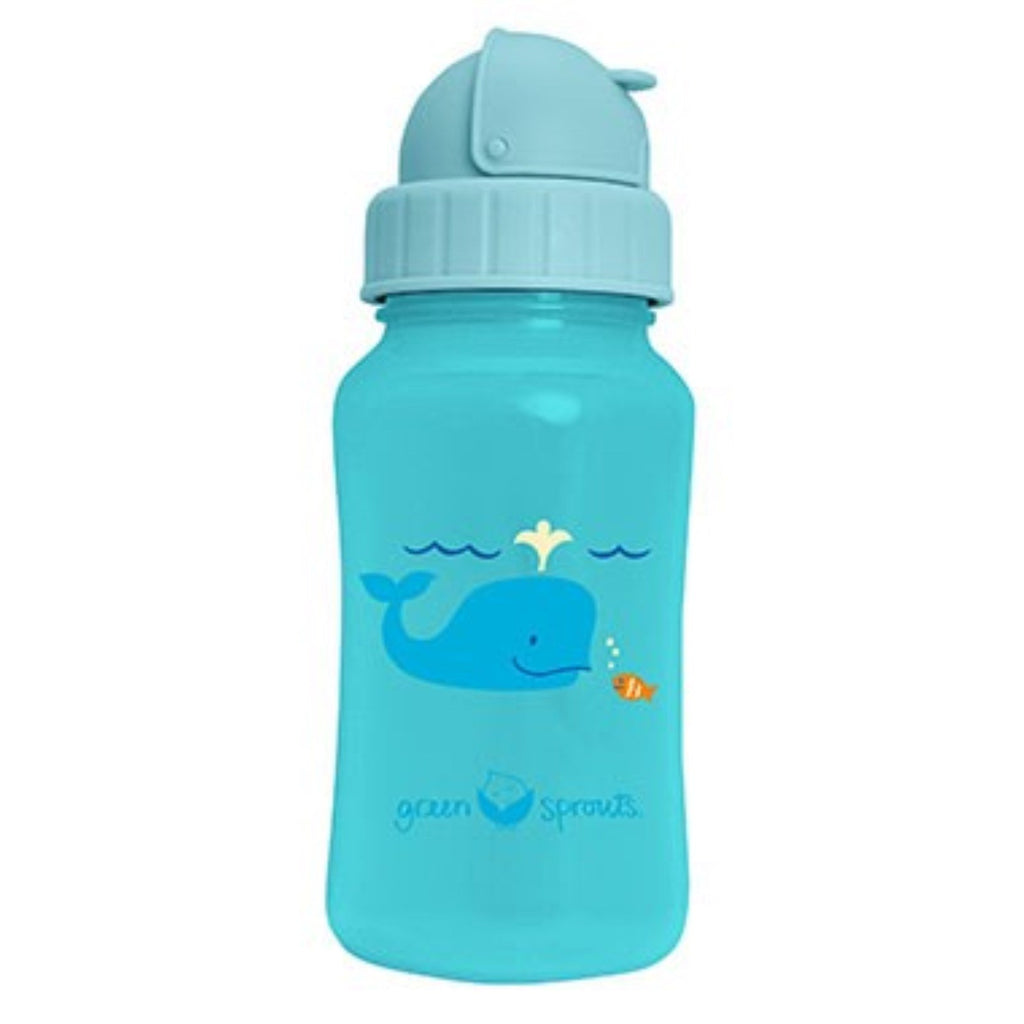 iPlay Inc., Green Groddar, Aqua Bottle, Blå, 10 oz (300 ml)