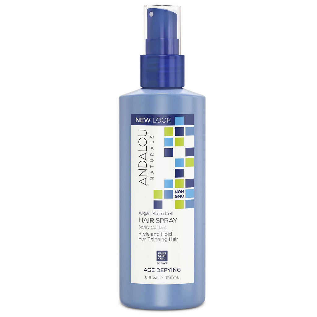 Andalou Naturals, spray per capelli alle cellule staminali di argan, antietà, 6 fl oz (178 ml)