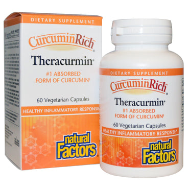 Natural Factors, CurcuminRich, teracurmina, 60 cápsulas vegetales