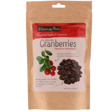 Wildernisdichters, Oregon Cranberries, 8 oz (226,8 g)