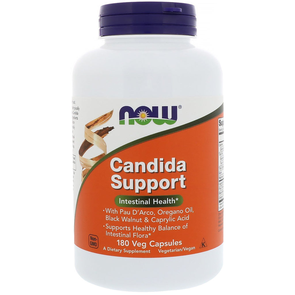Now Foods, Candida Support, 180 capsules végétales