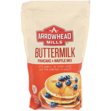Arrowhead Mills, Buttermilch-, Pfannkuchen- und Waffelmischung, 26 oz (737 g)