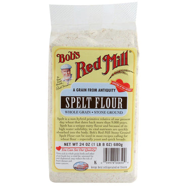 Bob's Red Mill, speltmeel, volkoren, steengrond, 24 oz (680 g)