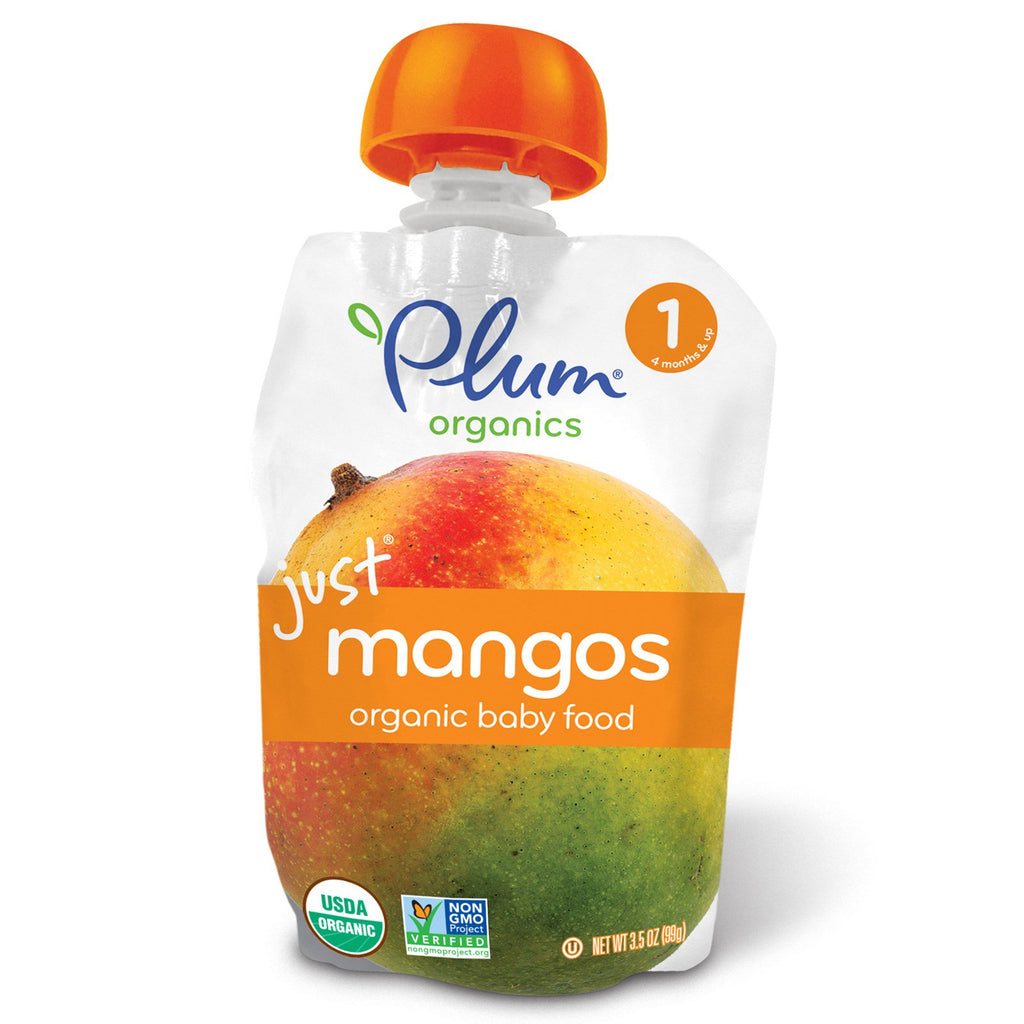 Plum s  Baby Food Stage 1 Just Mangos 3.5 oz (99 g)