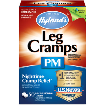 Hyland's, Cãibras nas Pernas PM, 50 Comprimidos de Dissolução Rápida