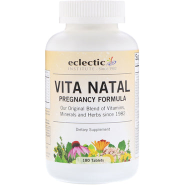 Eclectic Institute, Vita Natal, fórmula para el embarazo, 180 tabletas