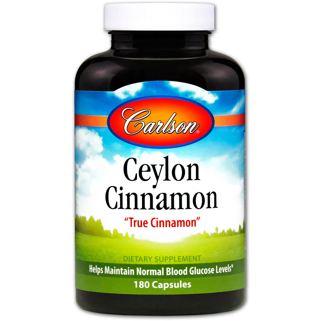 Carlson labs, scorțișoară de Ceylon, 180 de capsule