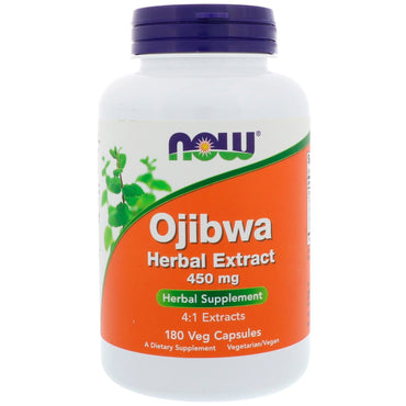 Now Foods, Extracto de hierbas de Ojibwa, 450 mg, 180 cápsulas vegetales
