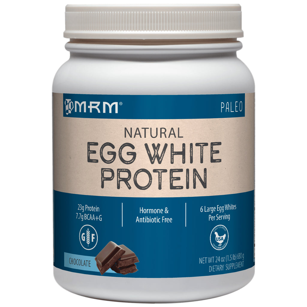 MRM, بروتين بياض البيض الطبيعي، الشوكولاتة، 24 أونصة (680 جم)