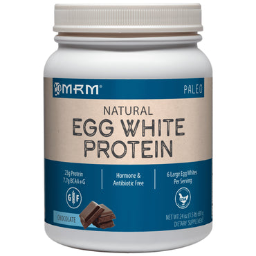 MRM, Proteína natural de clara de huevo, chocolate, 24 oz (680 g)