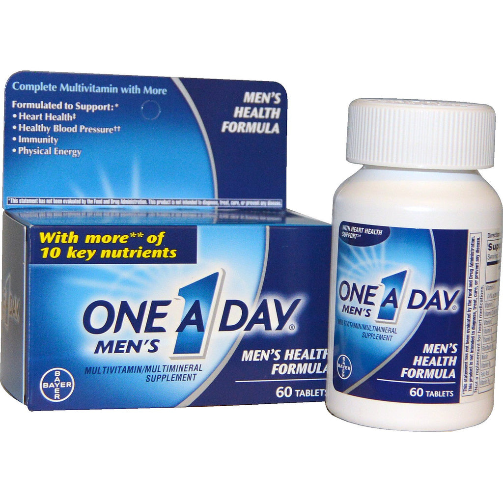 One-A-Day、Men's Health Formula、マルチビタミン/マルチミネラル、60 錠