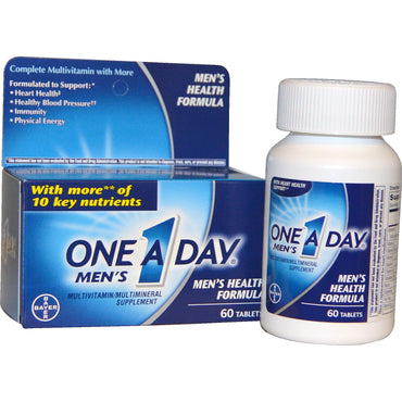 Un par jour, formule santé pour hommes, multivitamines/multiminéraux, 60 comprimés