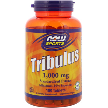 Now Foods, Deportes, Tribulus, 1000 mg, 180 tabletas