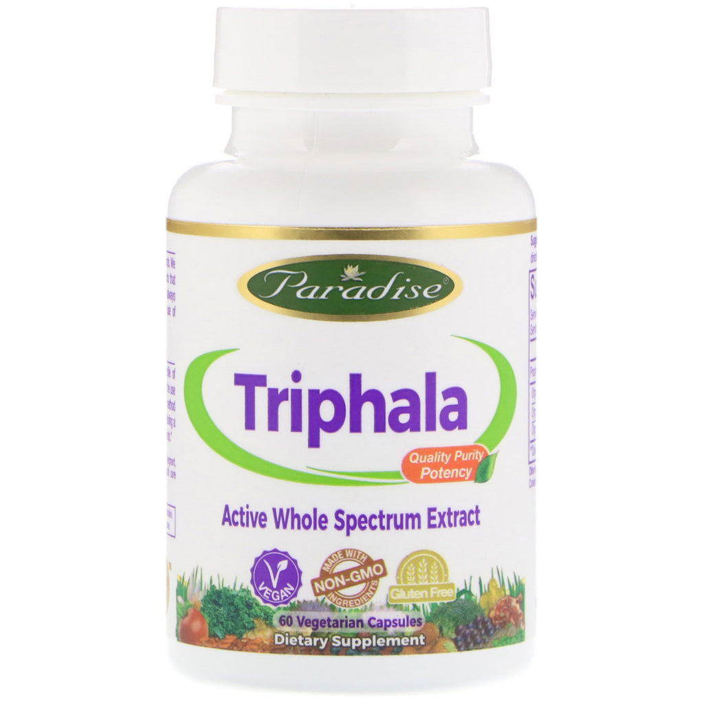 Paradise Herbs, Triphala, 60 capsules végétariennes