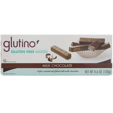 Glutino, Gaufrettes sans gluten, Chocolat au lait, 4,6 oz (130 g)
