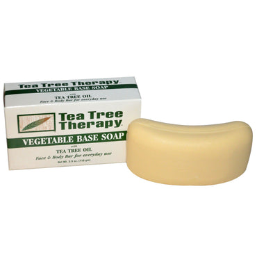 Tea Tree Therapy, Vegetable Base Soap, with Tea Tree Oil, Bar, 3.9 oz (110 g)