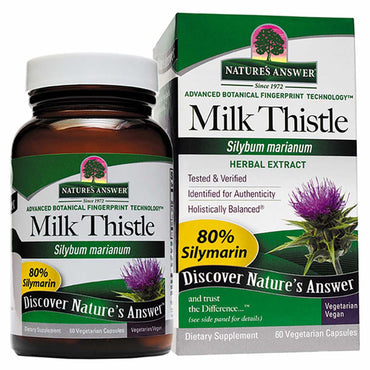 Nature's Answer, Milk Thistle, Seed Standardized Extract, 60 Vegetarian Capsules