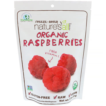 Natierra Nature's All ,  Freeze-Dried, Raspberries, 1.3 oz (37 g)