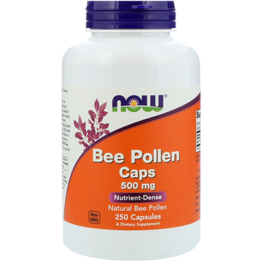 Now Foods, Bee Pollen Caps, 500 mg, 250 Capsules