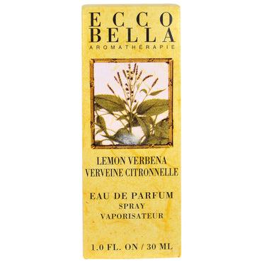 Ecco Bella, Aromathérapie, Eau de Parfum Spray, Verveine Citronnée, 1,0 fl oz (30 ml)