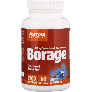 Jarrow Formulas, Bourrache, 1 200 mg, 60 gélules