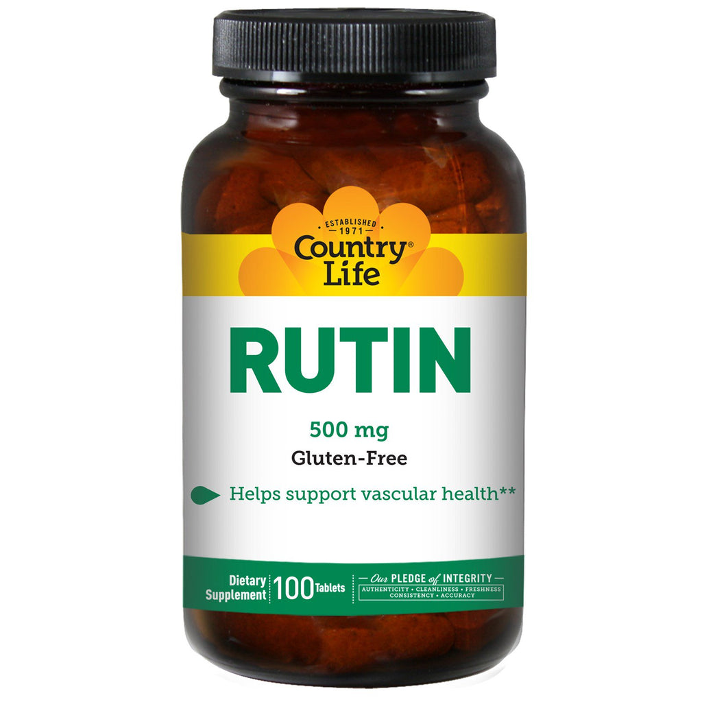 Country Life, Rutina, 500 mg, 100 Comprimidos