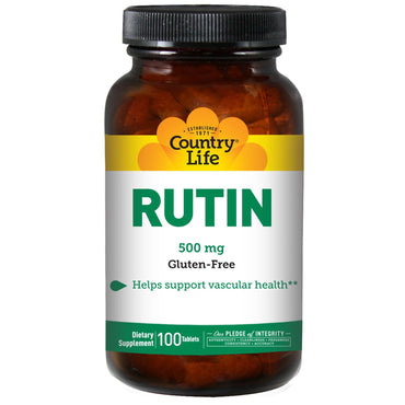 Country Life, Rutin, 500 mg, 100 Tablets
