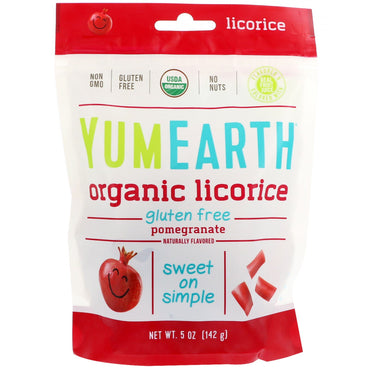 YumEarth,  Licorice, Pomegranate, 5 oz (142 g)