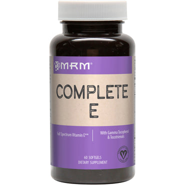 MRM, Complete E, 60 Softgels