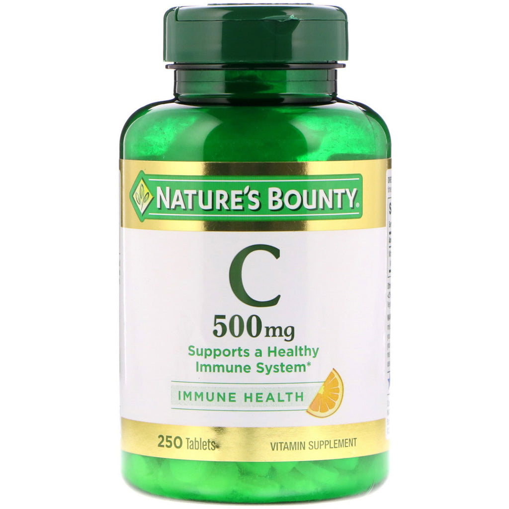 Nature's Bounty, Vitamina C, 500 mg, 250 Comprimidos