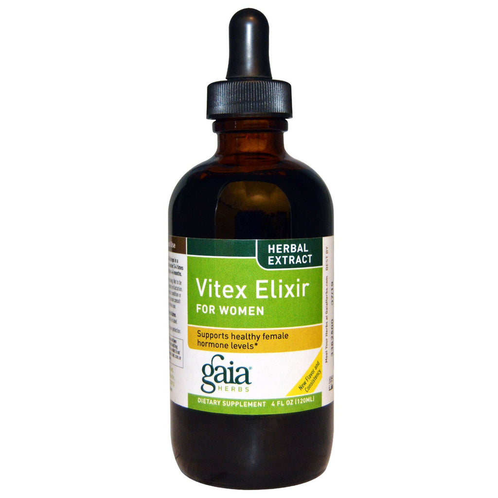 สมุนไพร Gaia, Vitex Elixir, สำหรับผู้หญิง, 4 ออนซ์ (120 มล.)