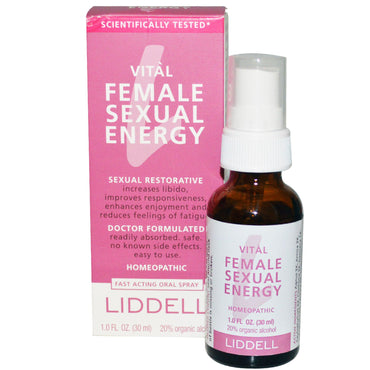 Liddell, Vital, Énergie sexuelle féminine, Spray oral à action rapide, 1,0 fl oz (30 ml)