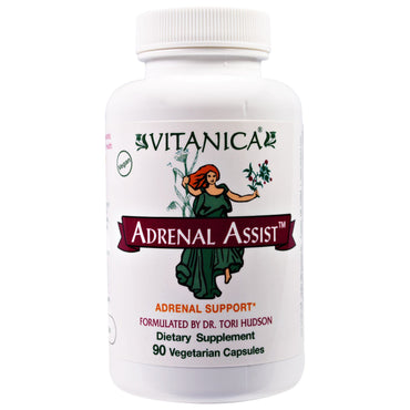 Vitanica, Adrenal Assist, Nebennierenunterstützung, 90 vegetarische Kapseln