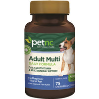 petnc NATURAL CARE, Adult Multi Daily Formula, Liver Flavor, 75 Chewables