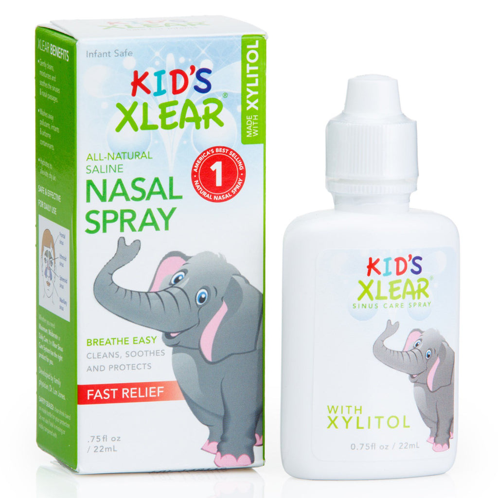 Xlear Kid's Xlear Saline Spray לאף .75 fl oz (22 מ"ל)
