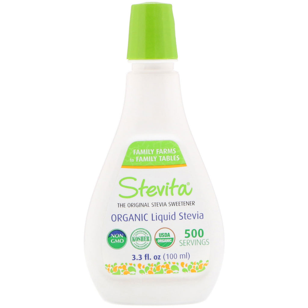 Stevita, Stevia líquida, 3,3 oz (100 ml)