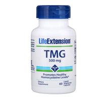 Life Extension, TMG, 500 mg, 60 Liquid Veggie Caps