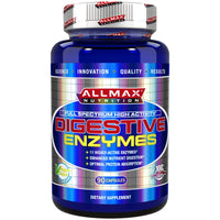 ALLMAX Nutrition, Enzymes digestives + Optimiseur de protéines, 90 Capsules