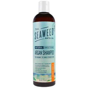 Seaweed Bath Co., Shampooing lissant naturel à l'argan, agrumes vanille, 12 fl oz (360 ml)