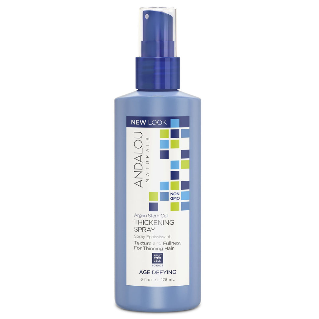 Andalou Naturals, Spray pentru îngroșarea celulelor stem de argan, împotriva îmbătrânirii, 6 fl oz (178 ml)